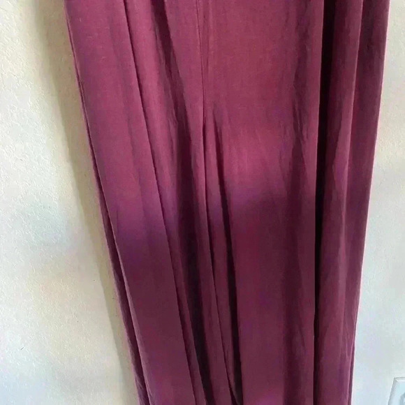 Athleta Burgundy Nighttime Bliss V-Neck Sleep Loungewear Romper Jumpsuit Size 3X - Picture 5 of 12